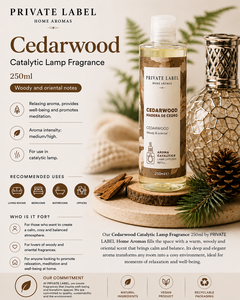 Lámpara Catalítica de Cedro con Fragancia de Marca Privada 250ml OEM |   Recambio de Fragancia para Lámparas Catalíticas |   España UE - Product Image 3