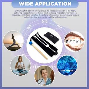 Alliage d'aluminium aérospatial OEM de qualité supérieure 136.1Hz diapason pondéré coeur Chakra Tuning Energy Fork pour le son - Product Image 4