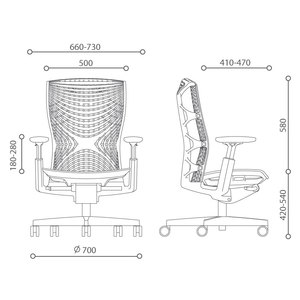 Silla Ergonómica Raina-Mesh con Diseño Contemporáneo y Reposacabezas Ajustable para Oficina en Casa, Hospital, Taller, Uso Doméstico - RPB004 - Product Image 4
