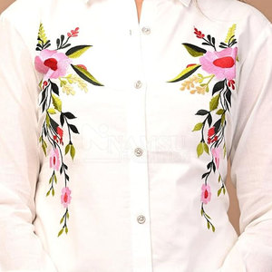 Wholesale Custom Design Women Canvas Eco-Friendly Crew Neck T-Shirt Polyester/Cotton Fabric High Quality Anti-Pilling Breathable - Product Image 5