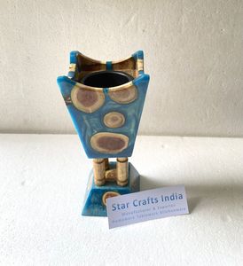 Embrasser l'élégance encens mubakhir Ramadan cadeau résine époxy et bois incrustation mukhabir bakhoor brûleur eid décor pour parfum - Product Image 5