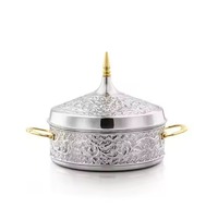 Nouvelle Arrivée Vente Chaude 1L 2L 3L 4L 5L Acier Inoxydable Métal et Bois Hotpot pour Maison Hôtel ou Cuisine Utilisation Avec Sauteuse Pan
