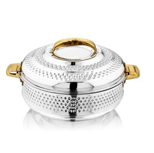 Unique Metal Food Warmer for Serving Attractive Design Casserole <b>Dish</b> Highest Quality for Food Round Casserole. - Product Image 2