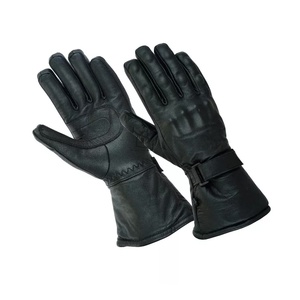 Gants en cuir longs de nouveau style pour hommes Gants Design uni OEM Gants en cuir véritable personnalisés à vendre Manufactures professionnelles - Product Image 4