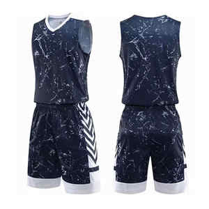 Uniforme de basket-ball vierge personnalisé de haute qualité Ensemble de vêtements de sport nouveau design Garçons Logo imprimé Direct usine Haute qualité vérifiée - Product Image 1