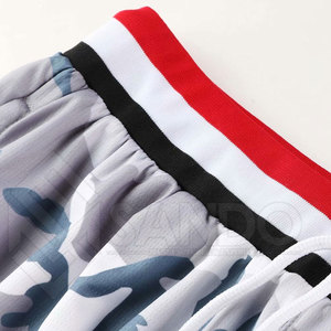 Nueva Llegada Pantalones Cortos de Baloncesto 100% Poliéster Transpirables de Secado Rápido al Mejor Precio Ropa Deportiva Casual con Impresión de Logotipo Personalizado Cintura Media - Product Image 5