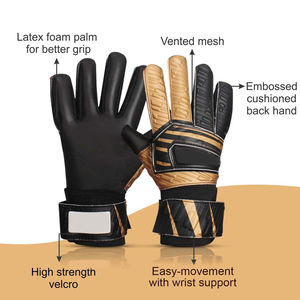 Gants de gardien de but en latex professionnels pour adultes avec protection antidérapante des doigts pour les étudiants et les joueurs de football - Product Image 3