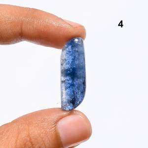100% ธรรมชาติที่หายากนีออนสีฟ้า Kyanite Cabochons เครื่องประดับแท้ทําอัญมณีขายในราคาขายส่งราคาถูกจํานวนมาก OEM - Product Image 2