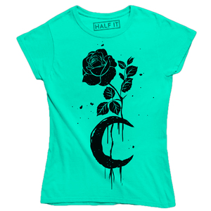 Camiseta de media manga de Color sólido de estilo básico para mujer, con cuello prenda superior, manga corta, serigrafiada, camiseta de talla grande para mujer - Product Image 3