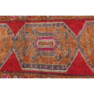 2.9x8.1 ft Vintage <b>Runner</b> Rug, Turkish <b>Red</b> Southwestern Rug - Product Image 5