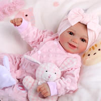 Poupée Reborn Fille Réaliste Babeside 17 pouces, Corps en Vinyle et Tissu, Nouvelle Poupée Nouveau-né Réaliste Très Vendue, Vente en Gros de Poupées Reborn Personnalisées