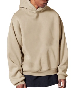 Cotton Blended <b>Thick</b> <b>Fleece</b> Drop Shoulder Print Men Hoodies High Quality Cotton Terry Oversize Hoodie Streetwear Winter 340g - Product Image 6