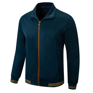 Custom Microfiber 100% Cotton <b>Men's</b> Tracksuit Breathable Solid Pattern Long Sleeves Casual Wear <b>for</b> Spring Active Bottoms - Product Image 2