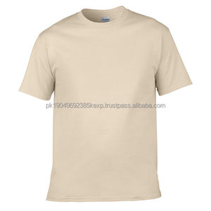 Alta calidad 220 gramos al por mayor logotipo personalizado en blanco 100% algodón orgánico liso Hombre Camisetas Camiseta para hombre - Product Image 1