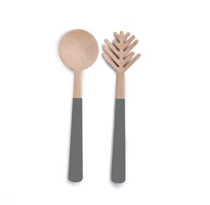 Juego de cubiertos de madera de mango natural para el hogar, cocina, decoración de mesa, uso de catering, juego de cubiertos con acabado natural, herramientas para ensalada - Product Image 4