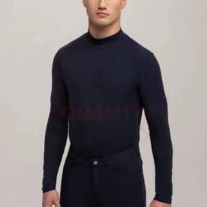 Chemises d'équitation pour hommes Hauts de sport légers et flexibles Chemises d'équitation pour hommes Vêtements d'entraînement confortables en tissu doux - Product Image 1