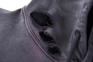 Sweat-shirt à capuche surdimensionné en molleton français 450 g/m², épaules tombantes, 100 % coton, effet délavé, décoloration au soleil, lavage à l'acide, prix de gros - Product Image 4