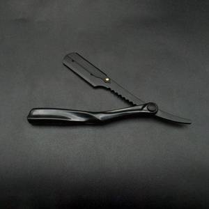 Gray Rocks Noir Élégance Précision Bord Droit Barbier Rasoir Élégant Professionnel En Acier Outil Soins Personnels Logo OEM - Product Image 1