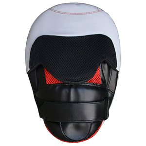 Guantes de Boxeo de Cuero con Cierre de Gancho y Bucle, Correa de Muñeca Ajustable, Unisex para Adultos, Negro, Rojo, Blanco, Guantes de Entrenamiento de Artes Marciales - Product Image 3