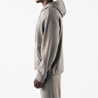 Sweat à capuche athlétique en coton unisexe avec logo brodé Veste polaire d'hiver zippée Motif imprimé unisexe