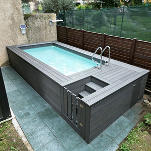 Piscine extérieure de luxe en fibre de verre de grande taille avec fenêtre en verre acrylique, conteneur préfabriqué pour piscine de 20 pieds et 40 pieds - Product Image 5