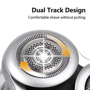 Cabezal de Repuesto Completo para Afeitadora Eléctrica Serie Doble Precisión, Cuchillas Dobles, IPX7 Lavable, Hebilla Metálica Plateada - Product Image 4