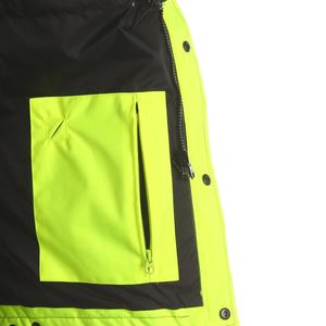 Chaleco de Seguridad de Poliéster de Alta Visibilidad Reflectante Impermeable ANSI Clase 3 para Hombre, Venta al por Mayor OEM ODM - Product Image 2