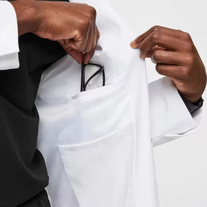 Fabricants OEM de haute qualité, uniformes d'hôpital personnalisés, vente en gros, uniforme d'infirmier, de médecin, unisexe, femme, blouse de laboratoire médicale blanche - Product Image 4