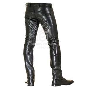 Men's Fashion Leather Pants In Solid Color Best Supplier Bulk Quantity Fashion Leather men's pants - Product Image 2