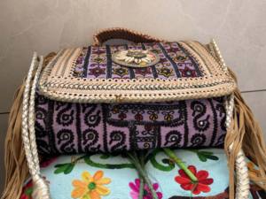 New Designer Banjara Handmade Vintage Stylish Fringe Handbag for Women Embroidered Boho Indian with <b>Letter</b> Tassel Decoration - Product Image 2