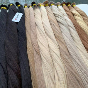 Prix de gros Extensions de cheveux en vrac 100% cheveux vietnamiens 100 grammes Couleurs claires Super Double dessiné 70 cm Naturel Droite - Product Image 1