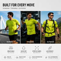 Camiseta Deportiva 3D Honeycomb de Secado Rápido para Hombre, Ultraligera, Antibacteriana 7A, Absorbe la Humedad, Ideal para Gimnasio y Running, Lista para Enviar