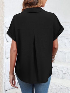 Camisa a Cuadros Cómoda para Aventuras al Aire Libre y Reuniones Informales, Cuello Redondo, Estampado Personalizado para Verano - Product Image 2