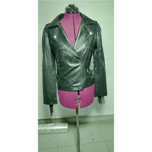 2025 nueva chaqueta de cuero de piel de oveja genuina de moda para mujer de manga larga otoño e invierno-producto terminado - Product Image 5