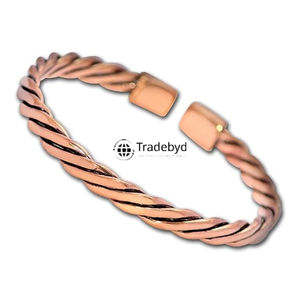 Cadeau de boutons de manchette en cuivre audacieux pour hommes élégants Look de mode intemporel par Tradebyd - Product Image 1