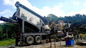 रॉक पेराई संयंत्र की कीमत पत्थर जबड़े क्रशर मोबाइल जबड़े क्रशर 30tph-40tph-40tph सेट - Product Image 3