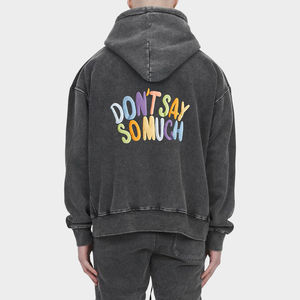 Nuevo diseño 2025, sudaderas con capucha informales de uno en dos colores para hombres, ropa de moda de talla grande, sudaderas con capucha de nuevo diseño para hombres - Product Image 3