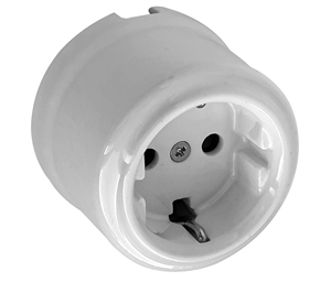 Base per montaggio superficiale con porcellana bianca TTL 16A 250V (F-Bright 2902021) - Product Image 1