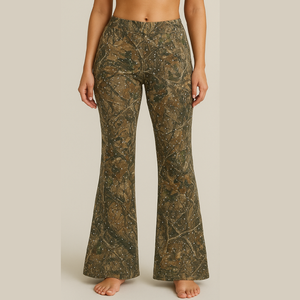 ผู้ผลิตและผู้จัดจำหน่ายกางเกงเลกกิ้งลายพรางแบบขายส่งประดับด้วยคริสตัล |   แบบยืดหยุ่นพิเศษ |   OEM แบรนด์ส่วนตัว - Product Image 1