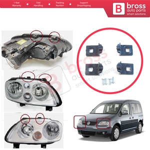 Soporte de Reparación para Faros Delanteros BHL25+BHL26, Juego de Soportes Izquierdo y Derecho para Touran MK1 2003-2010 Caddy MK3 2004-2010 - Product Image 6
