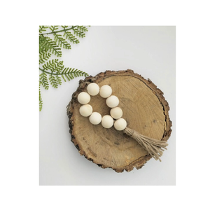 แหวนผ้าเช็ดปากลูกปัดไม้สำหรับตกแต่งโต๊ะรับประทานอาหารแบบกลมสำหรับงานแต่งงานใช้ในโรงแรมและบ้าน - Product Image 1