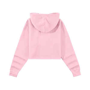 Sudadera Corta con Capucha para Mujer, 100% Algodón, de la Mejor Calidad, Fabricada en Fábrica, Informal, para Invierno, con Logotipo Frontal y Estampado Floral - Product Image 2