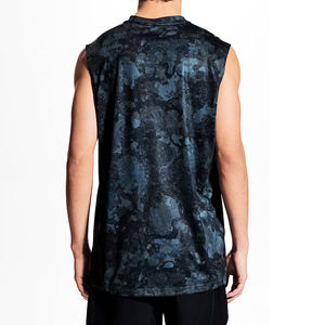 เสื้อกล้ามของผู้ชายเสื้อรัดกล้ามเนื้อแบบกำหนดเองสำหรับออกกำลังกายทำจากโพลีเอสเตอร์สำหรับใส่ไปยิม - Product Image 4