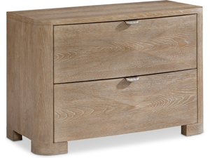 Comodino moderno minimalista a <span class=keywords><strong>2</strong></span> cassetti in colore naturale Teak per casa Hotel camera da letto mobili per uso appartamento funzione di stoccaggio - Product Image 3