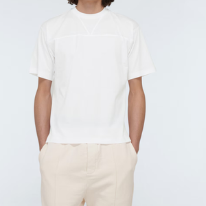 Camiseta de secado rápido para hombre, algodón suave antibacteriano con logotipo estampado de hojaldre, diseño de manga corta personalizado, compatible con OEM y ODM - Product Image 5