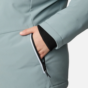 Veste matelassée en softshell grande taille pour femmes, manteau d'hiver chaud et isolé, imperméable, coupe-vent, vêtement d'extérieur léger avec fermeture éclair - Product Image 6