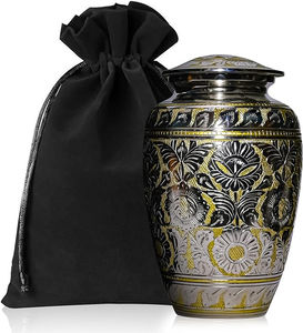 Urnas de cremación de aluminio hechas a mano de alta calidad, las cenizas humanas más sólidas, urnas funerarias para adultos - Product Image 5