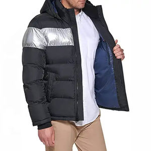 แจ็กเก็ตปลาปักเป้าสำหรับผู้ชายสีดำและสีเงินสินค้ามาใหม่ใส่สบายทำในปากีสถาน - Product Image 3