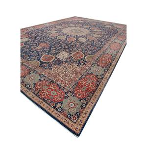 พรมขนสัตว์ถักมือ Aalam Gold รุ่น Pae-5901 ลายเมดัลเลียนคลาสสิก ขนาดใหญ่ สำหรับห้องนั่งเล่น ห้องนอน ทางเดิน รูปทรงสี่เหลี่ยมผืนผ้า - Product Image 2