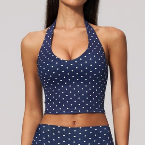 Polka <b>dot</b> Sorority Customized Color <b>Eco</b>-Friendly Vintage Sporty Tank Top Breathable Spandex Polyester Regular Length Top - Product Image 4